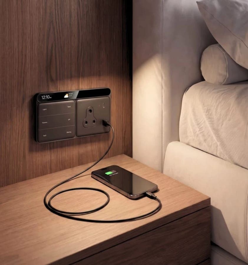 Bedside control plate